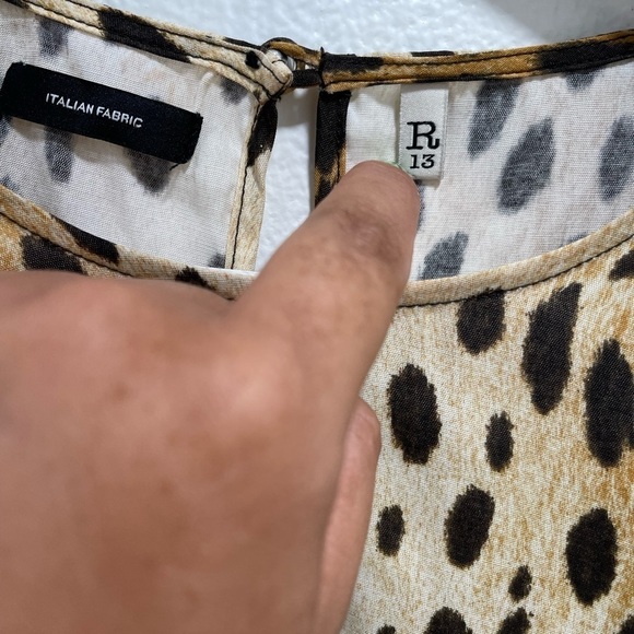 R13 Cheetah Print Shirt Dress - Picture 3 of 6